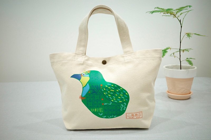 Bird relax - debauchery - Handbags & Totes - Cotton & Hemp 