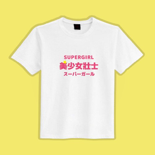CHIC SHOP 插畫設計館 美少女壯士 衣服 T恤 白T 童裝 短袖 純棉 上衣 吸濕排汗 涼感衣