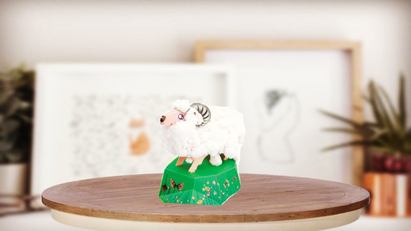 Paper Wood Multicolor - Amazing Crystal Sheep