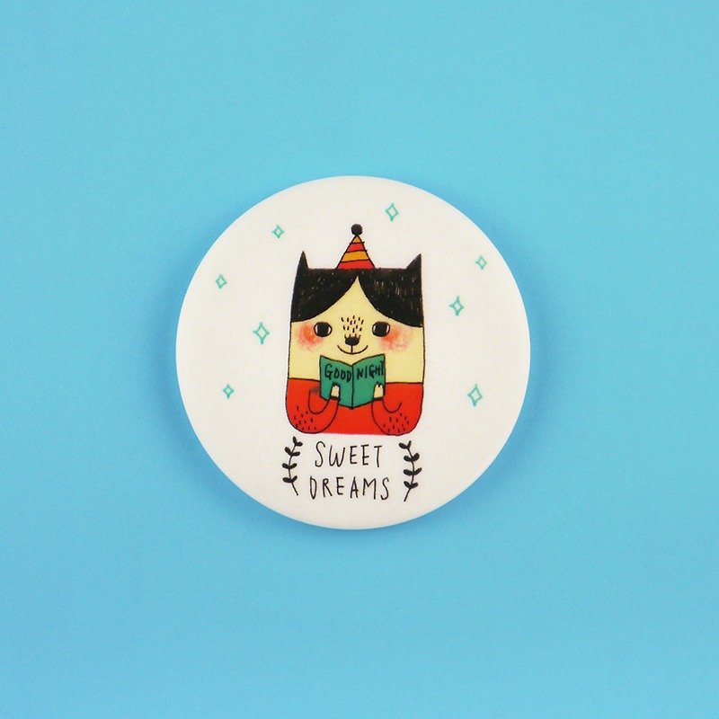 Sweet Dream - 1.75" (44mm) Button Badges or Magnets - Happy Pinning - Brooches - Plastic Multicolor
