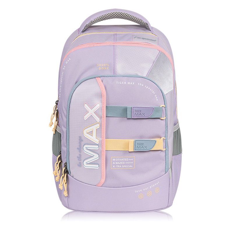 Tiger Family MAX Series Ultra-Lightweight Spine Protection School Bag Pro 2-Fresh Soft Pink - กระเป๋าเป้สะพายหลัง - วัสดุกันนำ้ สึชมพู