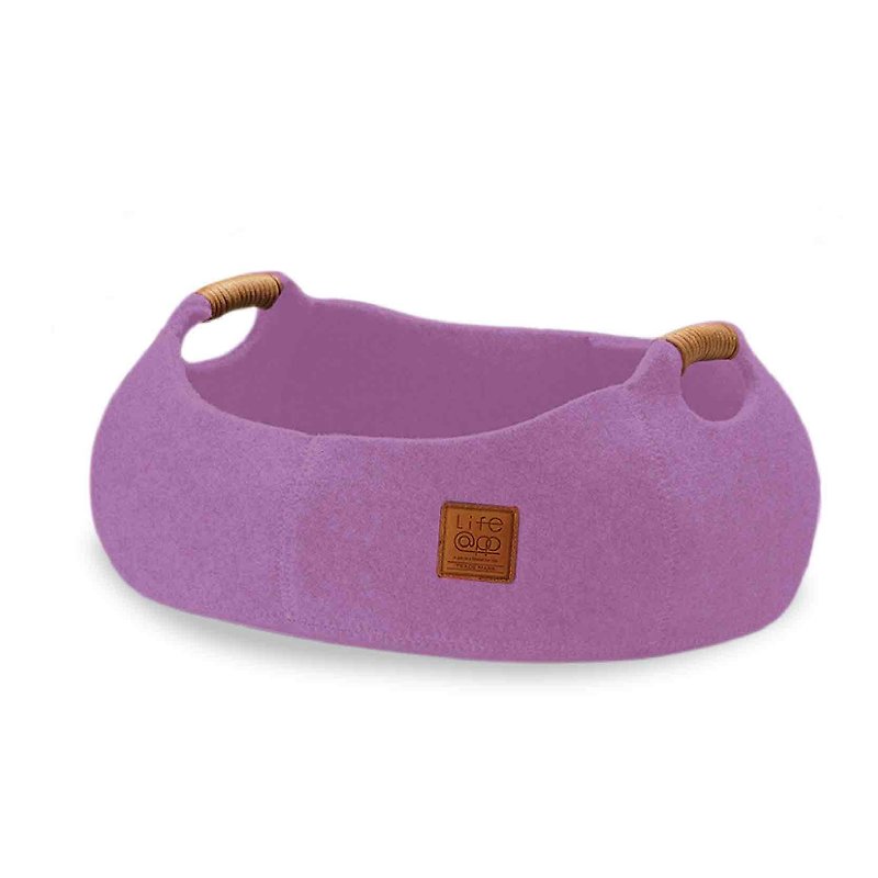 Lifeapp Cat Basket BASKET BOWL_Lavender Purple - ที่นอนสัตว์ - วัสดุอื่นๆ สีม่วง