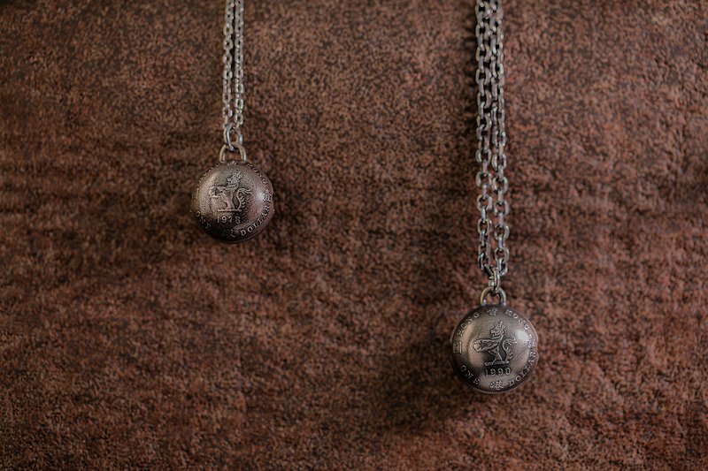【香港硬幣飾物】復古一元鈴鐺 頸鏈 | 回憶的清脆鈴聲 - 項鍊 - 銅/黃銅 