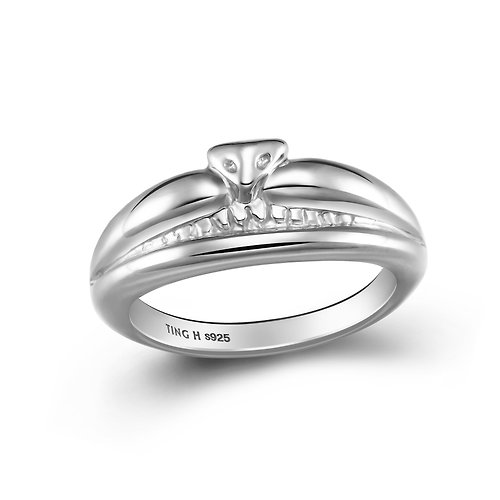 一方晴珠寶設計 925銀 戒指 | 愛麗絲與柴郡貓 - 隱藏的微笑