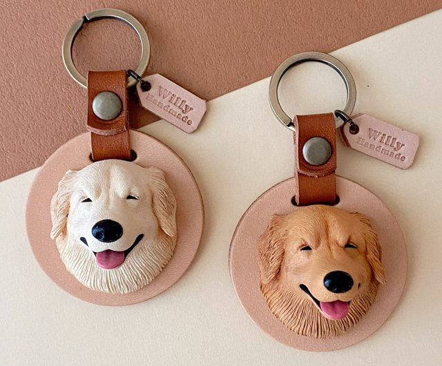 Soft Fur Dog Keychain