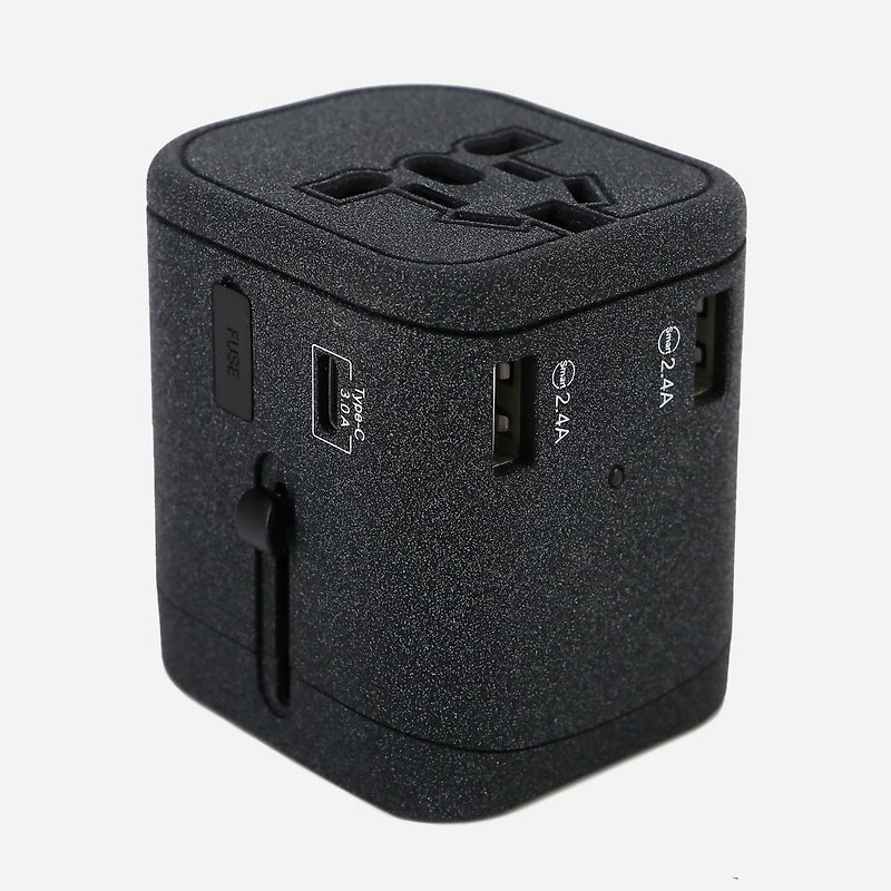 [Travel Magic] Universal Travel Adapter Plug-3 Colors Optional-Black | USB Connector/Type-C - Other - Other Materials 