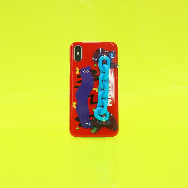 SECOND UNIQUE NAME Sun Case_Neon Chain Red - เคส/ซองมือถือ - วัสดุอื่นๆ 