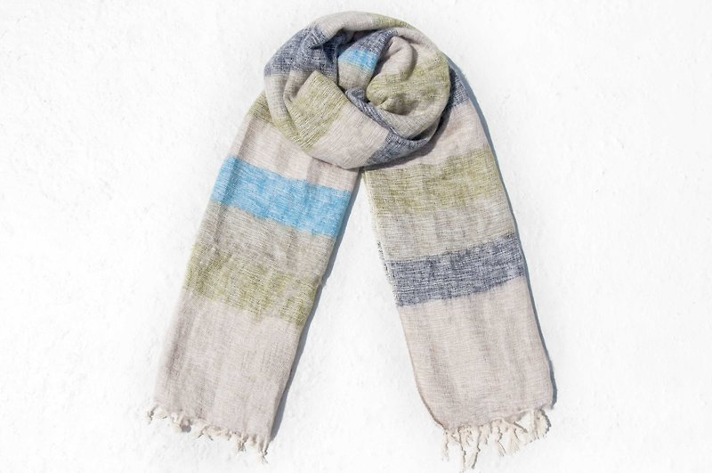 Pure wool shawl / knit scarf / knitted shawl / blanket / pure wool scarf / wool shawl - fresh - ผ้าพันคอ - ขนแกะ หลากหลายสี