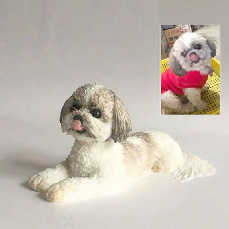 懷念的西施犬( 7~8公分) - 其他 - 黏土 