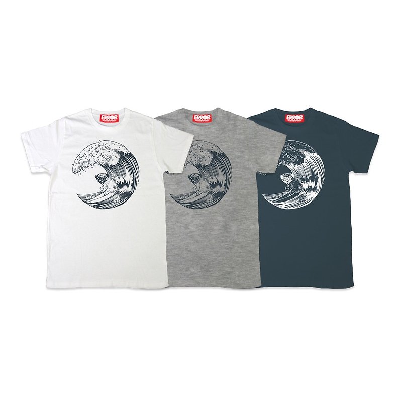 PUG Life • Summer Pug • Unisex T-shirt - เสื้อยืดผู้ชาย - ผ้าฝ้าย/ผ้าลินิน ขาว