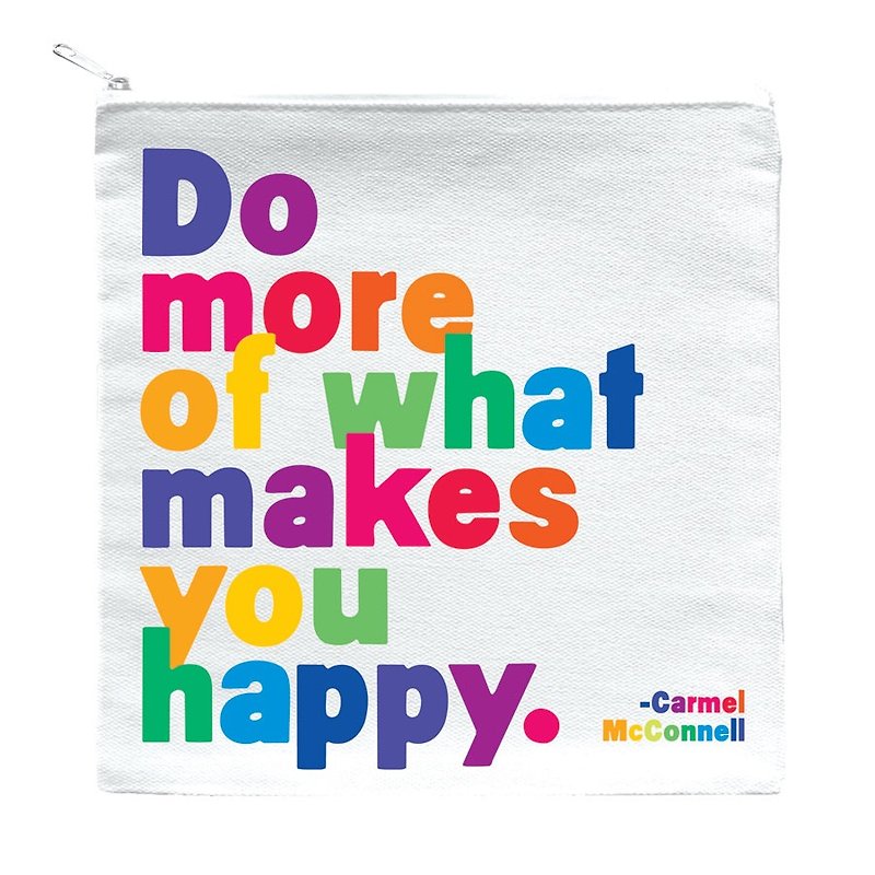 Happy zipper bag - Toiletry Bags & Pouches - Cotton & Hemp Multicolor