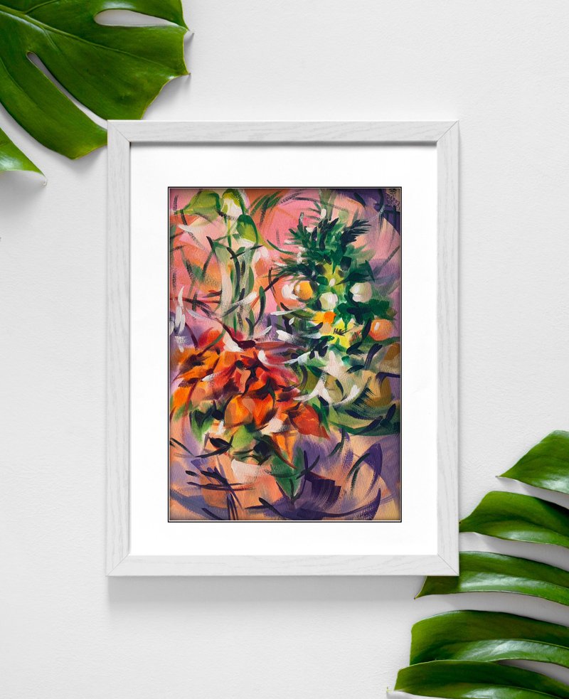 【水彩】耶誕花紅 - 海報/掛畫/掛布 - 紙 