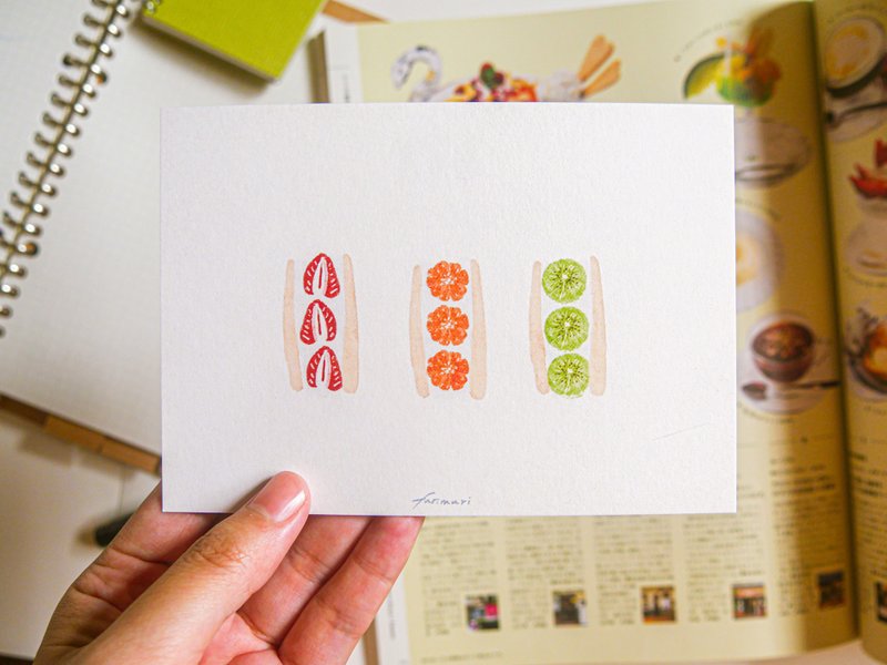 Postcards We are alone together Sandwiches - Cards & Postcards - Paper Multicolor