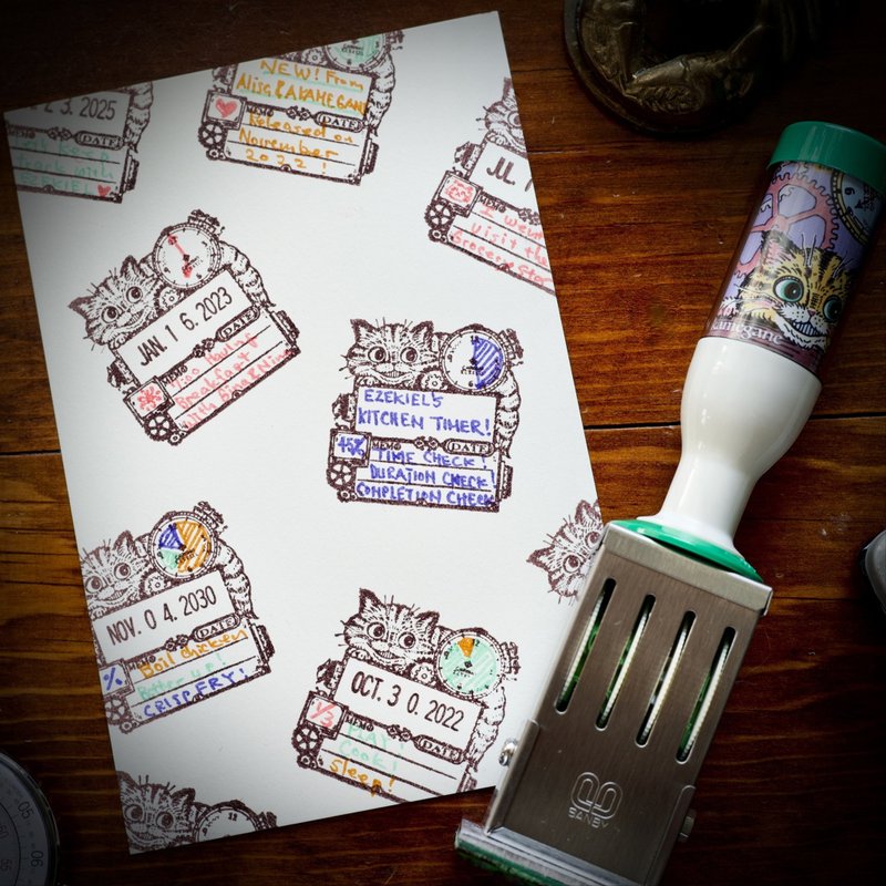 日付回転印　エゼキエルのキッチンタイマー - 印章/印台 - 橡膠 