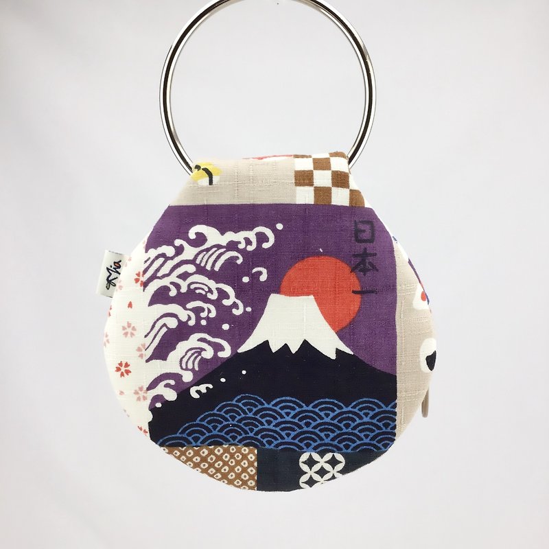 Mount Fuji key bag - Keychains - Cotton & Hemp 