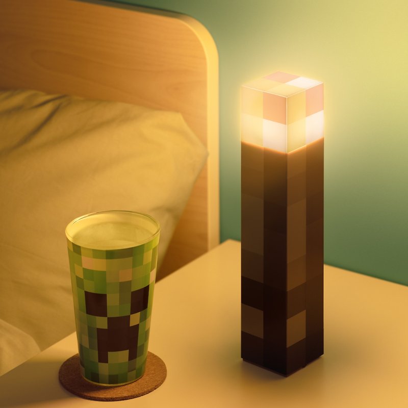 官方授權Minecraft 我的世界火把/火炬3D造型燈 - 燈具/燈飾 - 塑膠 多色