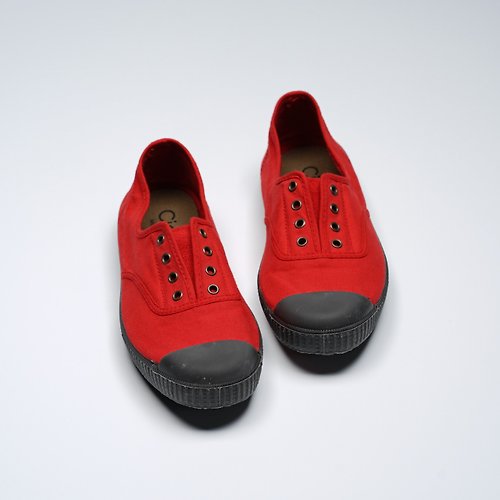 CIENTA 西班牙帆布鞋 西班牙帆布鞋 CIENTA U70997 02 紅色 黑底 經典布料 大人