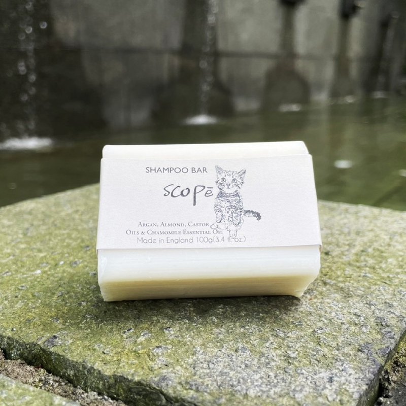 【詩可貝SCOPē】洋甘菊洗髮皂100g-英國固體潔淨 - 洗髮精/餅/皂 - 濃縮/萃取物 