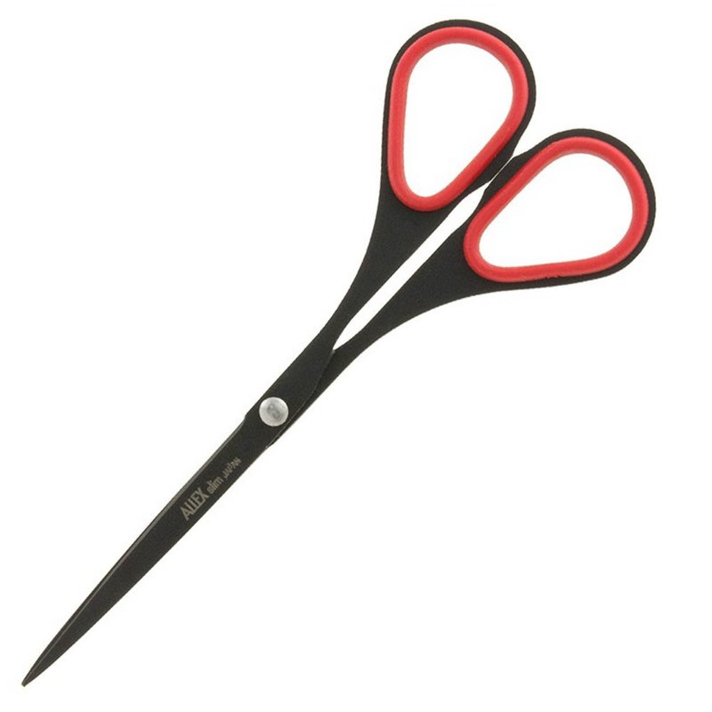 林刃物 Slim極細長刃剪刀(大) 140-不沾膠 紅 - 剪刀/拆信刀 - 不鏽鋼 紅色