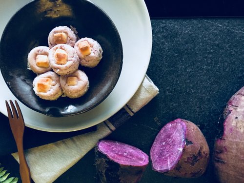 Purple sweet purple sweet potato in winter a ball of cheese (16 / box)