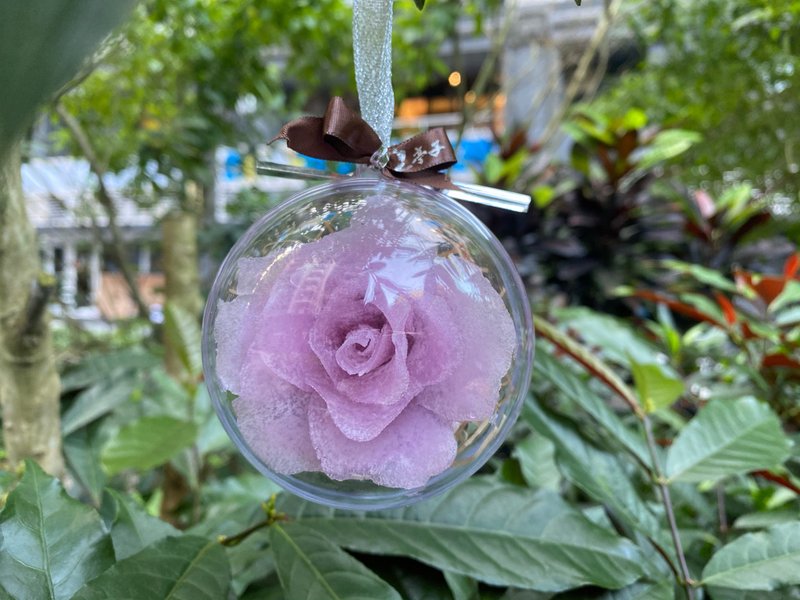 玫瑰花手工精油皂 - 雪球包裝聖誔節限定 - 肥皂/手工皂 - 植物．花 