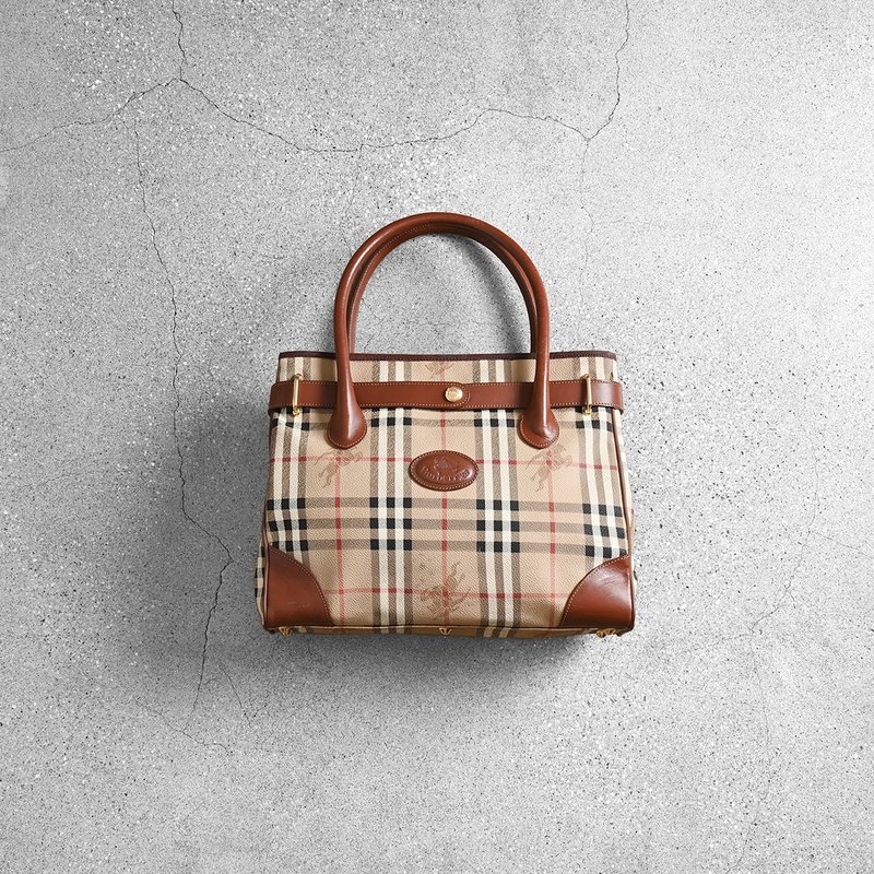 Burberrys 古董手提包 / 古董精品、日本中古二手名牌、二手精品 - 側背包/斜背包 - 真皮 咖啡色