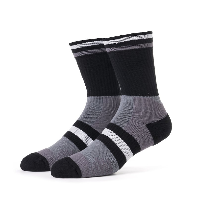 Antao 安唐籃球專業壓力襪3雙組 - 襪子 - 棉．麻 灰色