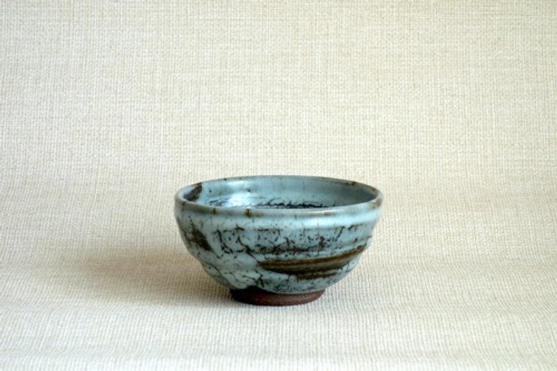 Bowl Flow Glaze a - ถ้วยชาม - ดินเผา สีเทา