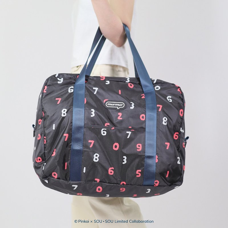 【Pinkoi ×SOU・SOU】murmur トラベルバッグ | 限定品 | 折りたたみラゲッジバッグ おすすめ - スーツケース - ポリエステル ブラック