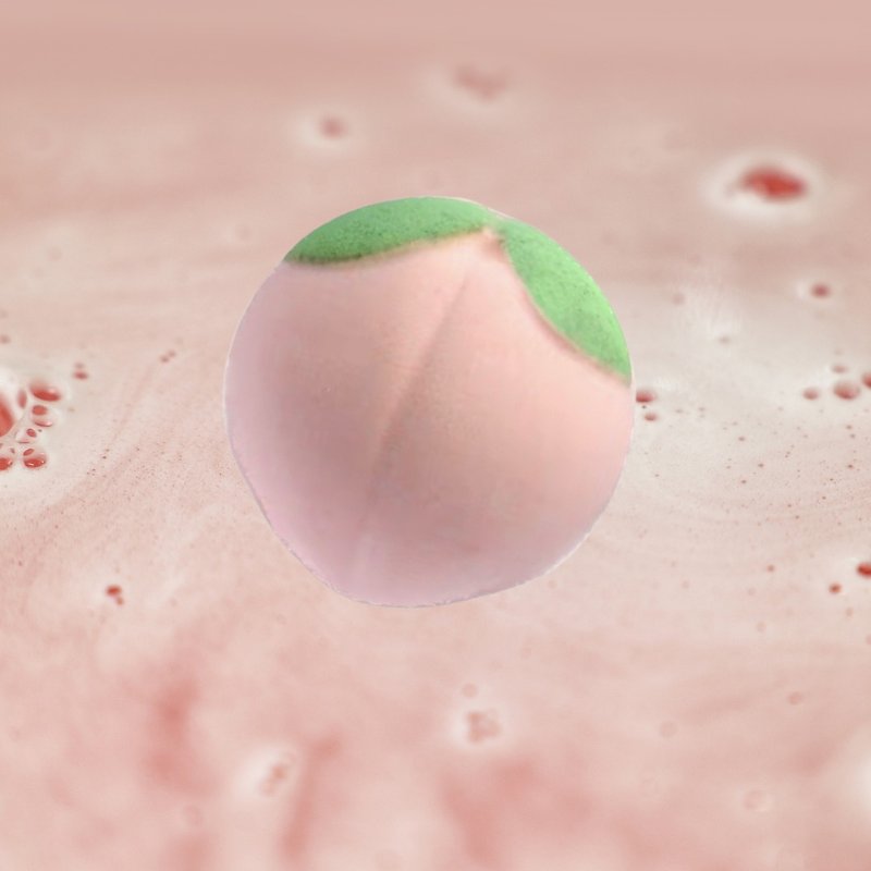 Bubble bomb series white peach pink - สบู่ - น้ำมันหอม 