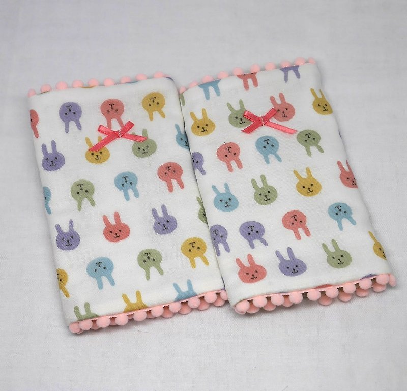 Japanese Handmade 8-layer-gauze droop sucking pads - ผ้ากันเปื้อน - ผ้าฝ้าย/ผ้าลินิน สึชมพู