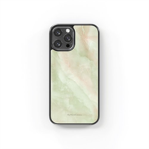 ReNewCases 環保 再生材料 iPhone 三合一防摔手機殼 淺綠大理石紋