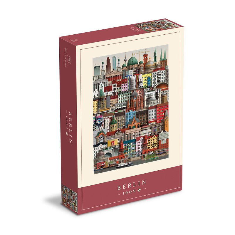 Martin Schwartz 1000-piece jigsaw puzzle BERLIN - เกมปริศนา - กระดาษ หลากหลายสี