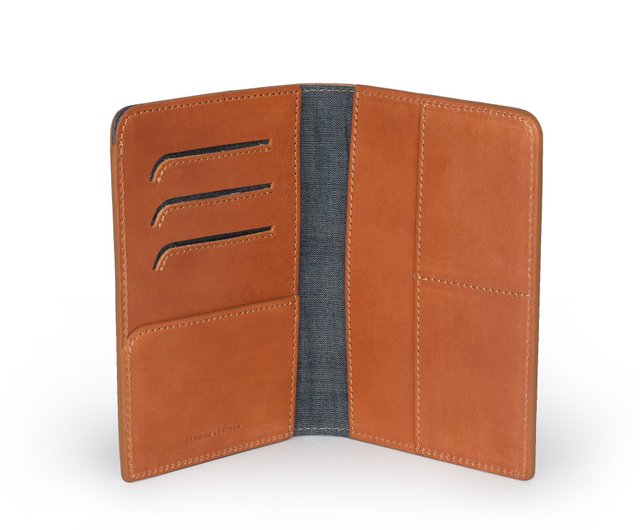 Goatskin Leather Luxury Passport Cover 