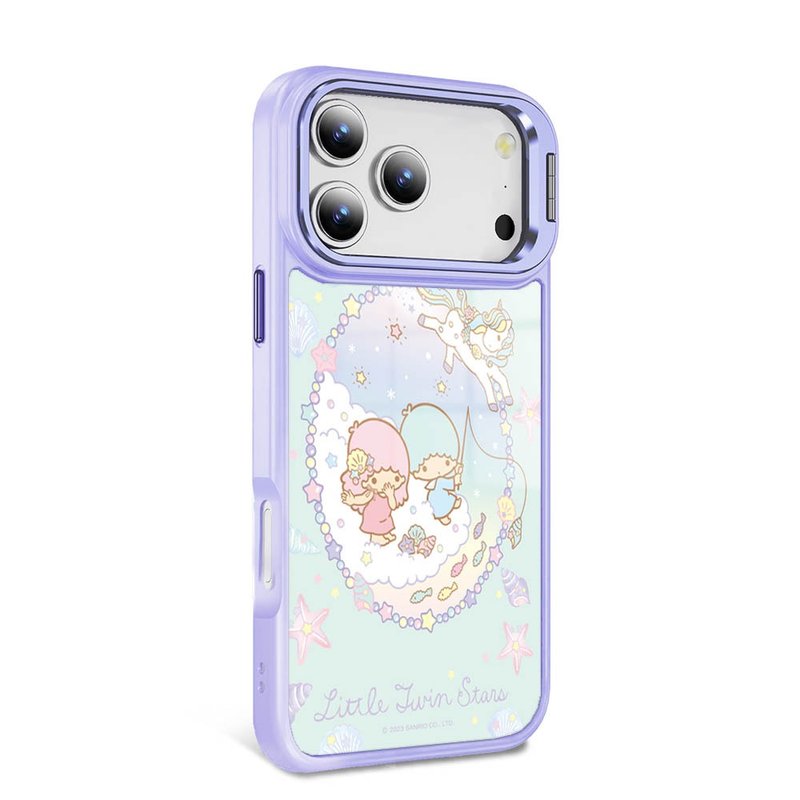 Sanrio iPhone full range of military-standard anti-fall alloy frame invisible stand phone cases-Cloud Gemini - Phone Cases - Other Materials Multicolor