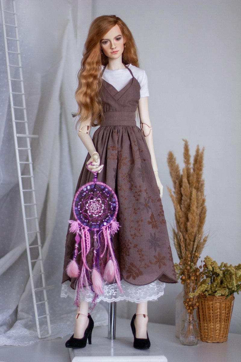 Dream Catcher for BJD Dolls Accessory - Stuffed Dolls & Figurines - Thread Purple