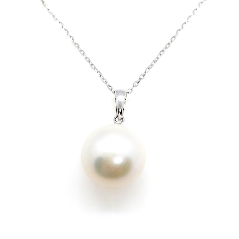 18K Sunflower Seed Pendant Freshwater Nucleated Edison Pearl Sterling Silver Necklace - Necklaces - Pearl 