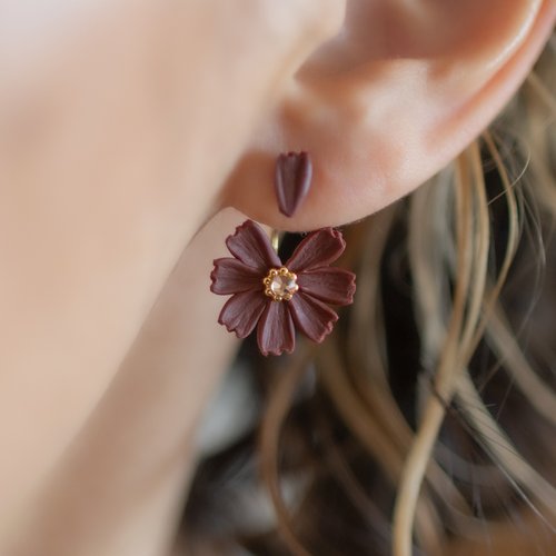 花占い ピアス/ノンホール / チョコレートコスモス - ショップ 地下 3