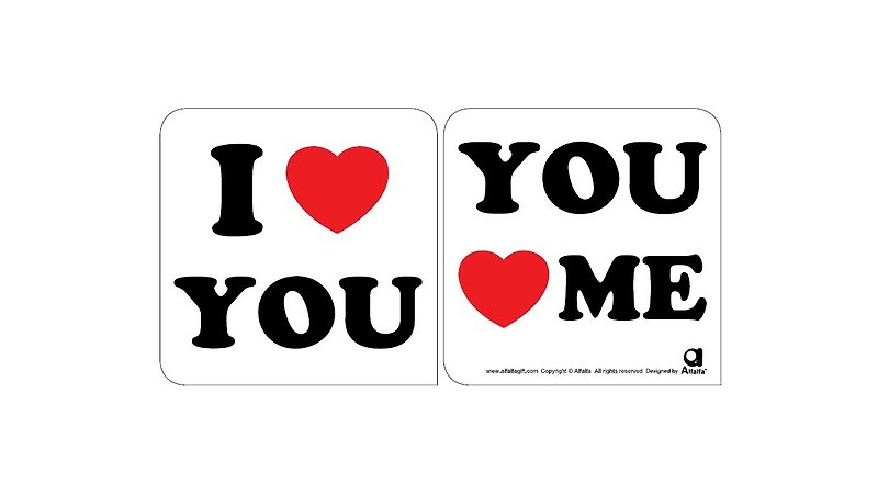 Love 2 love car non-slip Silicone sticker (I LOVE YOU) - Other - Silicone 