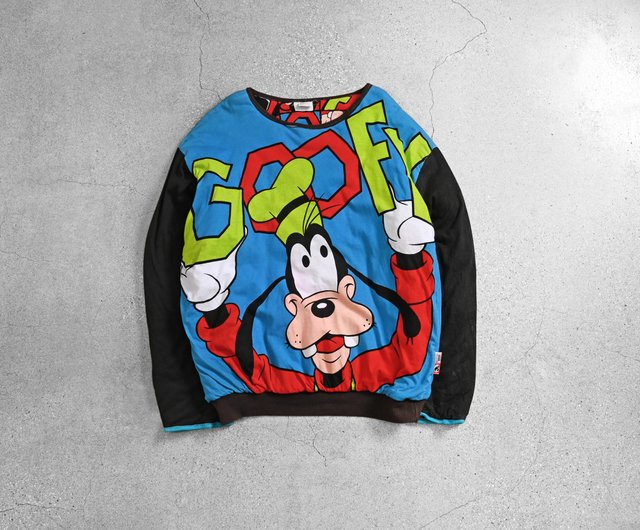 【Disney】ミッキー・ドナルド・グーフィー　バックプリントTシャツ〈古着〉 90's USA製 Disney VELLA SHEEN ディズニー ミッキー ドナルド