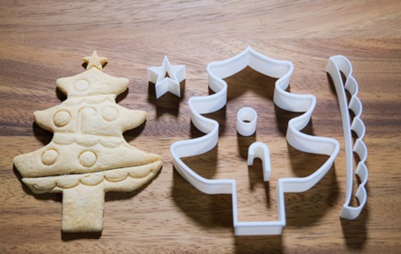 クリスマスツリー セット（クッキーカッター・クッキー型） - 廚具 - 木頭 