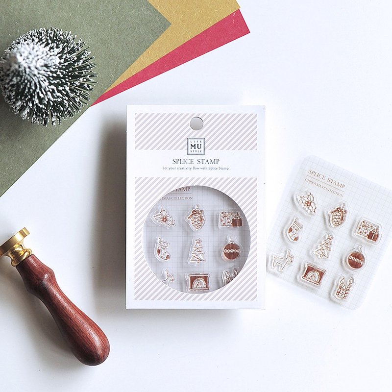 【My Icon Stamp | Christmas Limited】No.01 Day Of Christmas Splice Stamp - ตราปั๊ม/สแตมป์/หมึก - ซิลิคอน สีใส