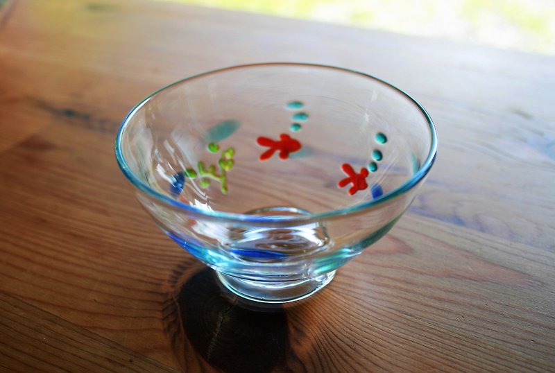 金魚の小鉢 - 小皿 - ガラス 