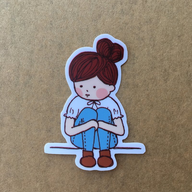 Character series small waterproof sticker SS0041 - Stickers - Waterproof Material 