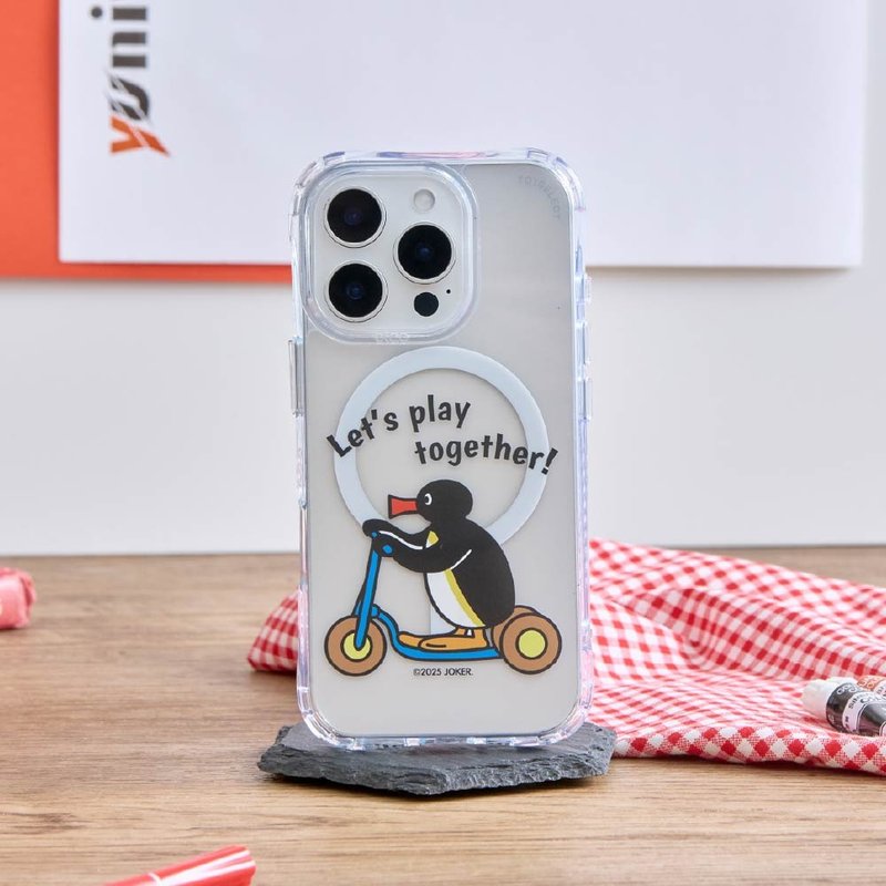 PINGU玩滑板車抗黃防摔MagSafe iPhone手機殼 - 手機殼/手機套 - 塑膠 多色