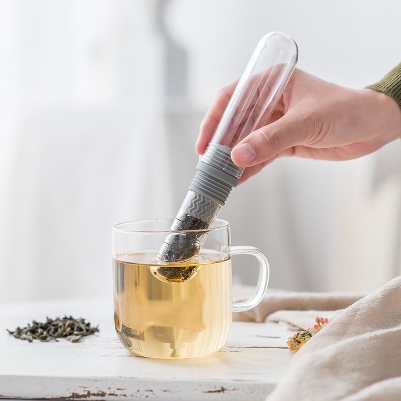 【泡茶組合】環保玻璃試管泡茶棒2入裝 贈收納袋 - 茶壺/茶杯/茶具 - 玻璃 多色