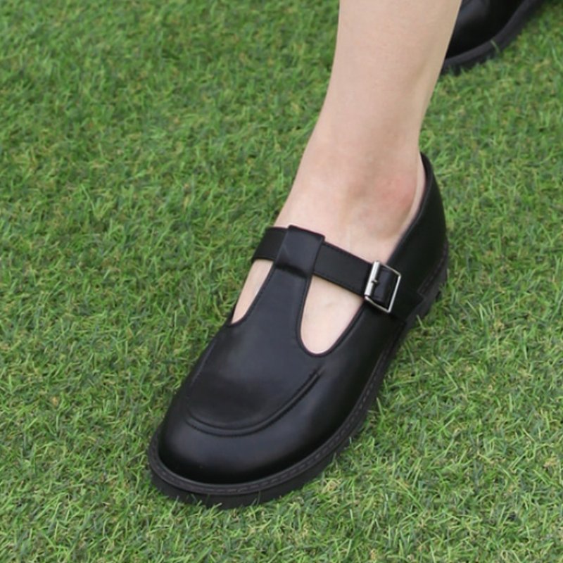 PRE-ORDER SPUR Oblic MJ_Flat RS7033 BLACK - รองเท้าบัลเลต์ - วัสดุอื่นๆ 