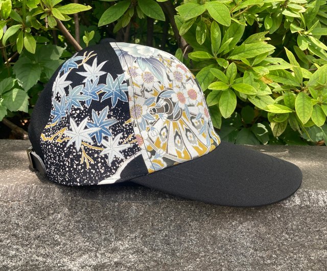 KIMONO HAT, Luxury Hat, Kimono Upcycled