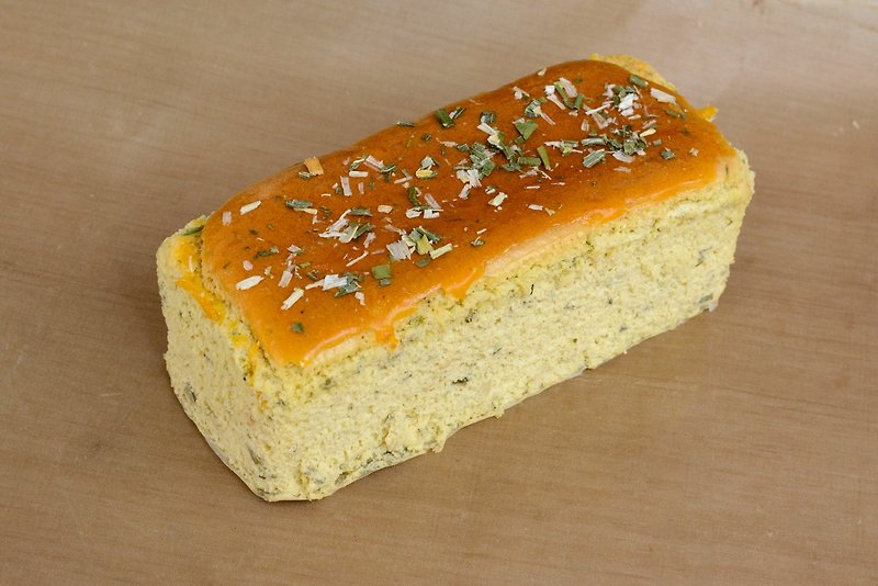 |  零 麵 粉、無 麩 質 |  無糖糙米蛋糕 - 三星蔥鹹乳酪 (長條) - 蛋糕/甜點 - 新鮮食材 橘色