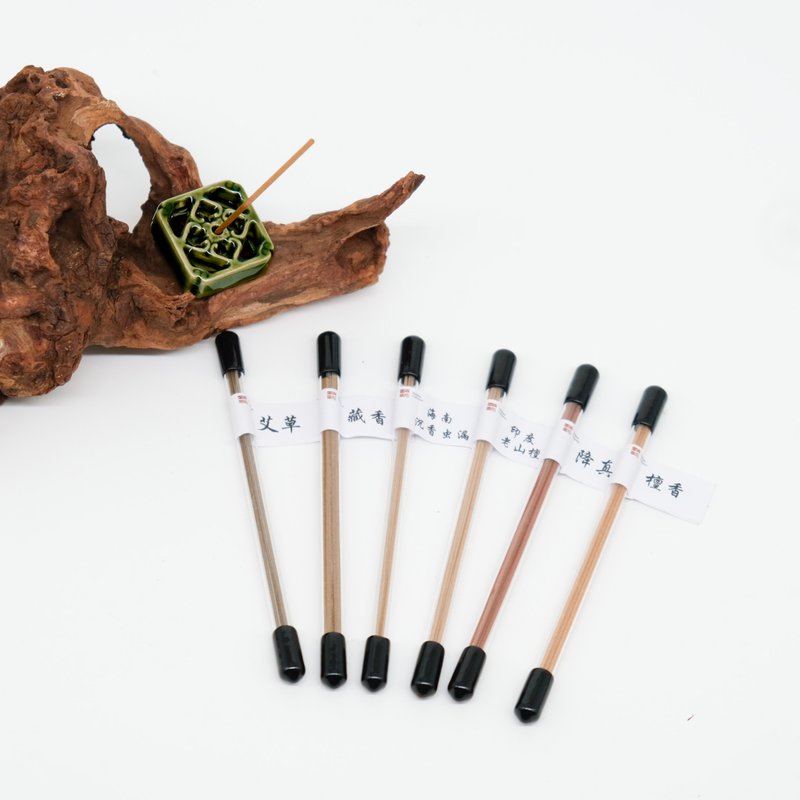 Trial Set/6 Flavors Natural Incense/Agarwood Sandalwood Comfortable Easy - น้ำหอม - ไม้ สีนำ้ตาล